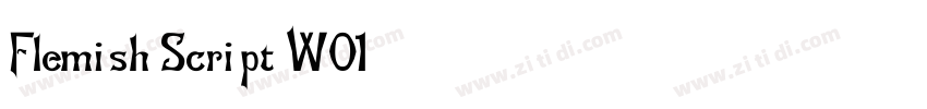 Flemish Script W01字体转换